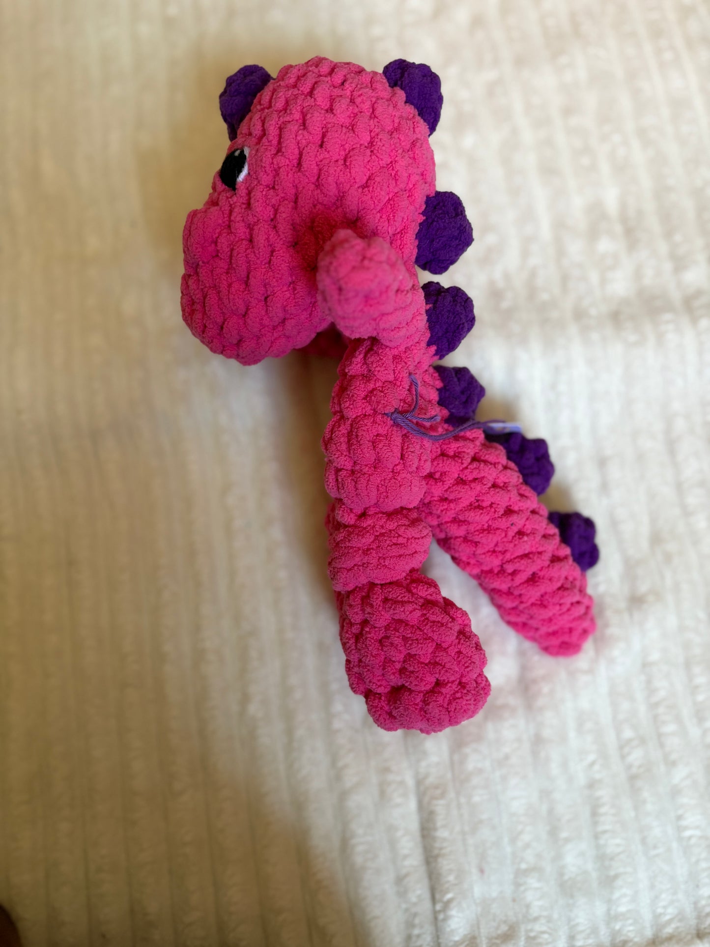 Mini Dino Lovey (pink)