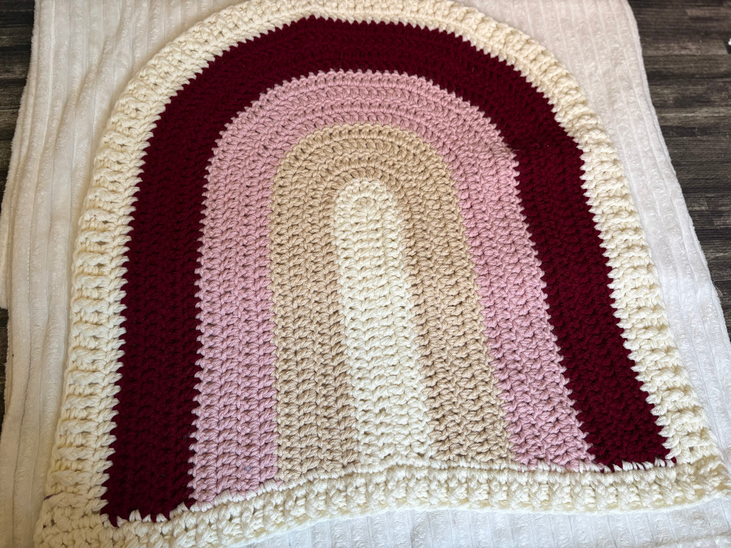 Pink Rainbow Lovey Blanket