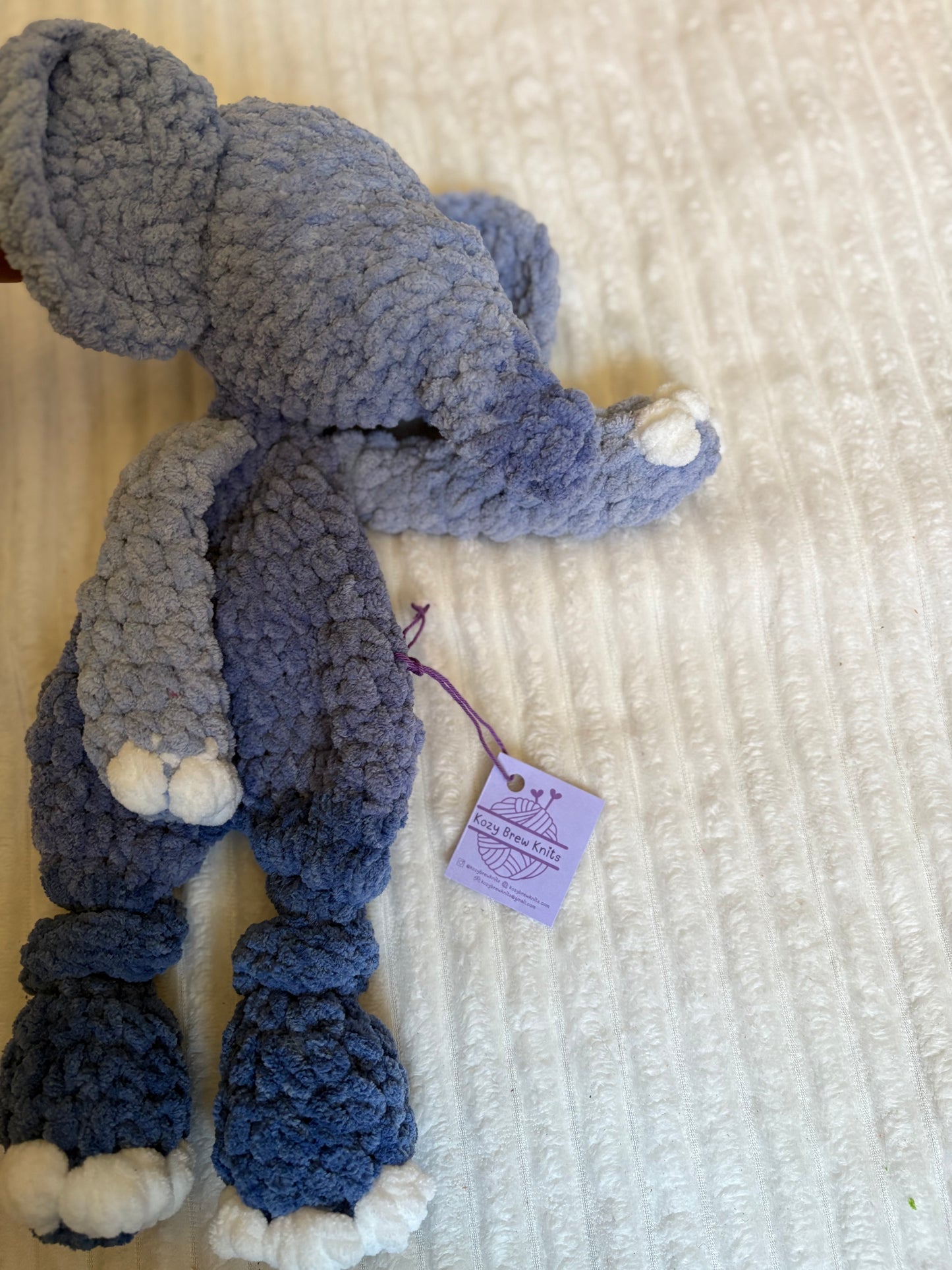 Elephant Lovey (blue ombré)