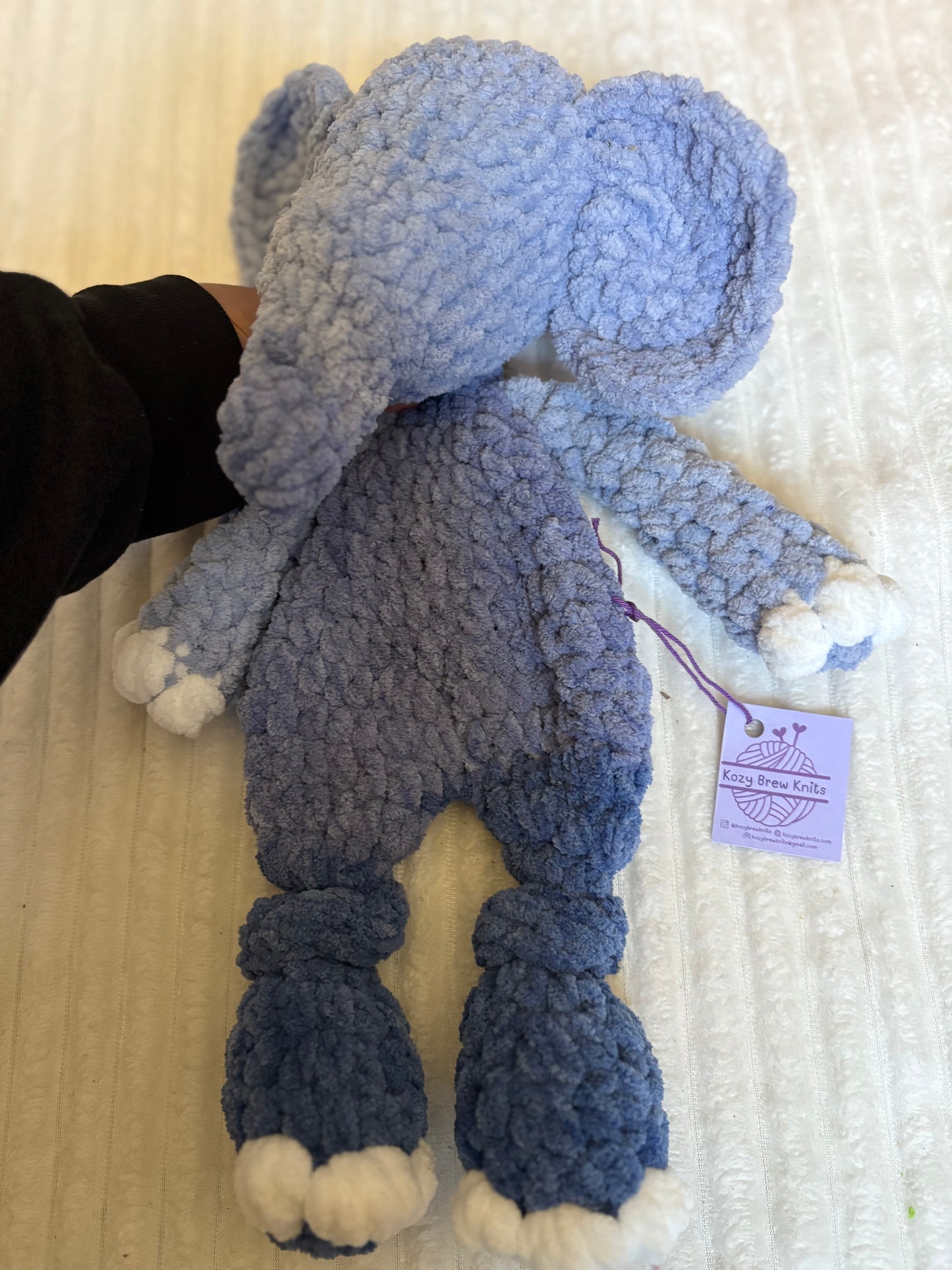 Elephant Lovey (blue ombré)