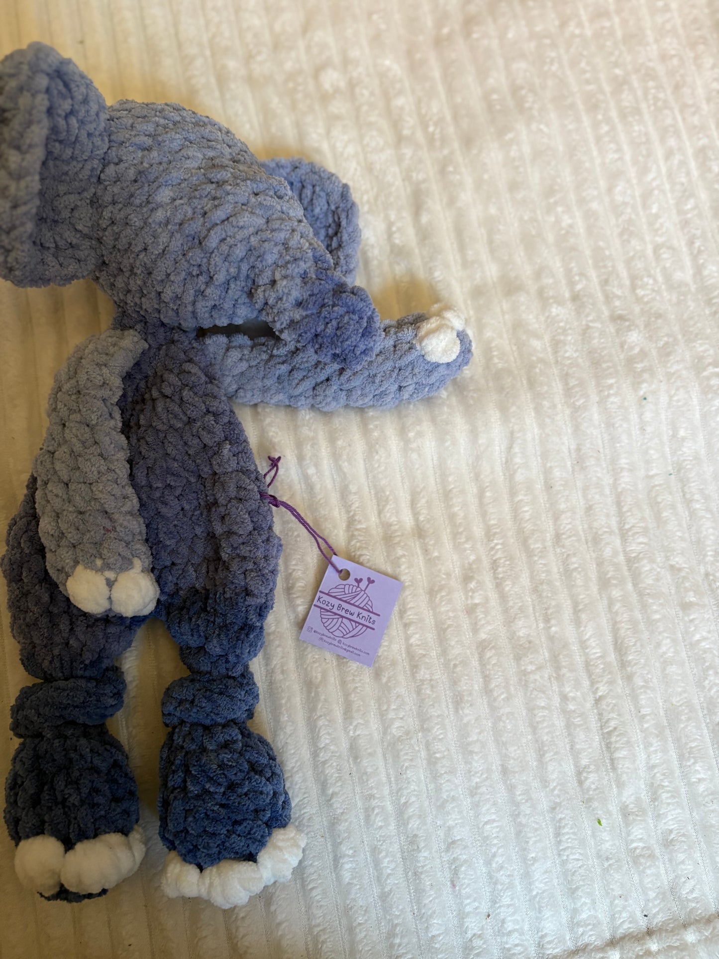Elephant Lovey (blue ombré)