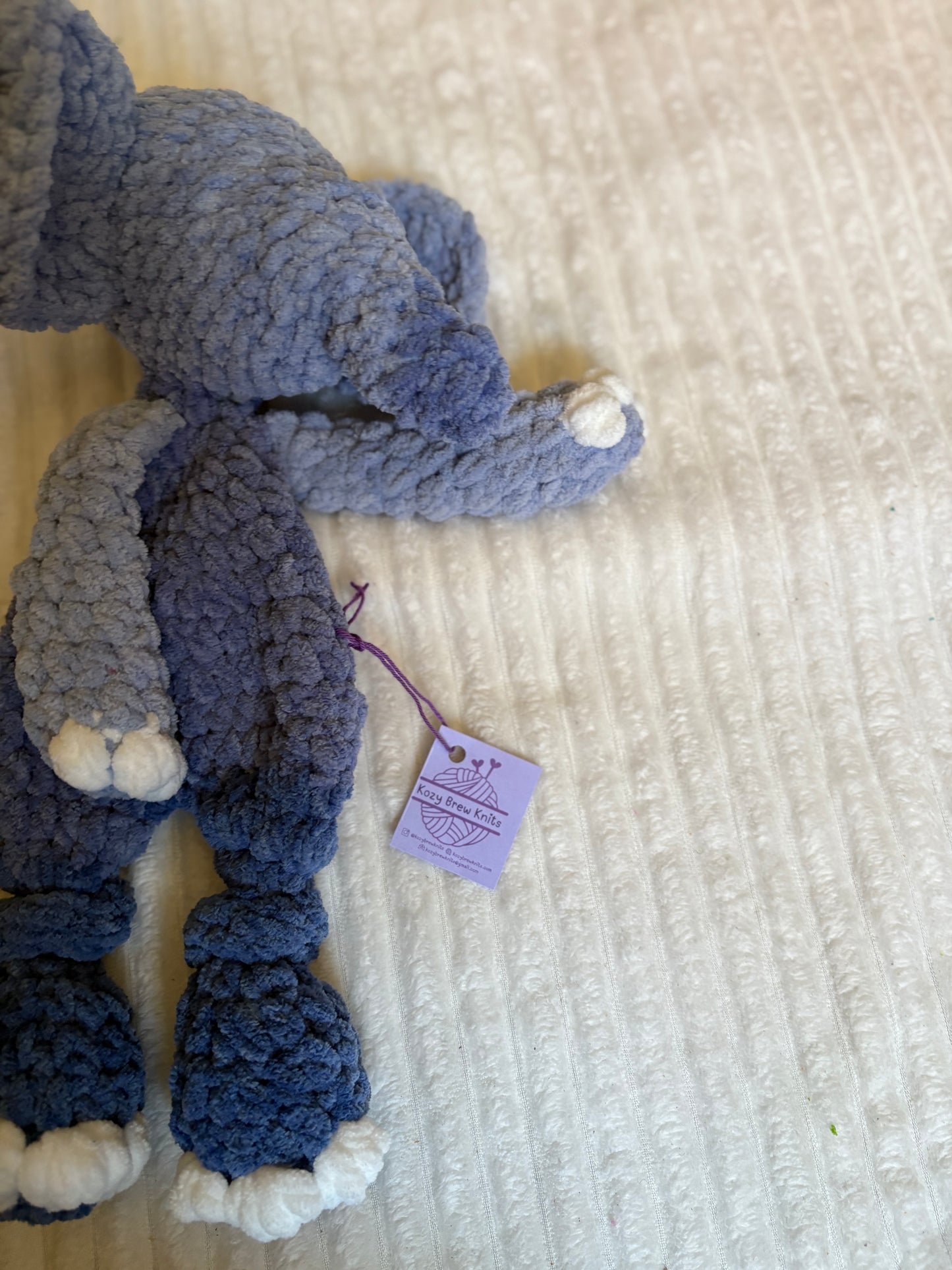 Elephant Lovey (blue ombré)