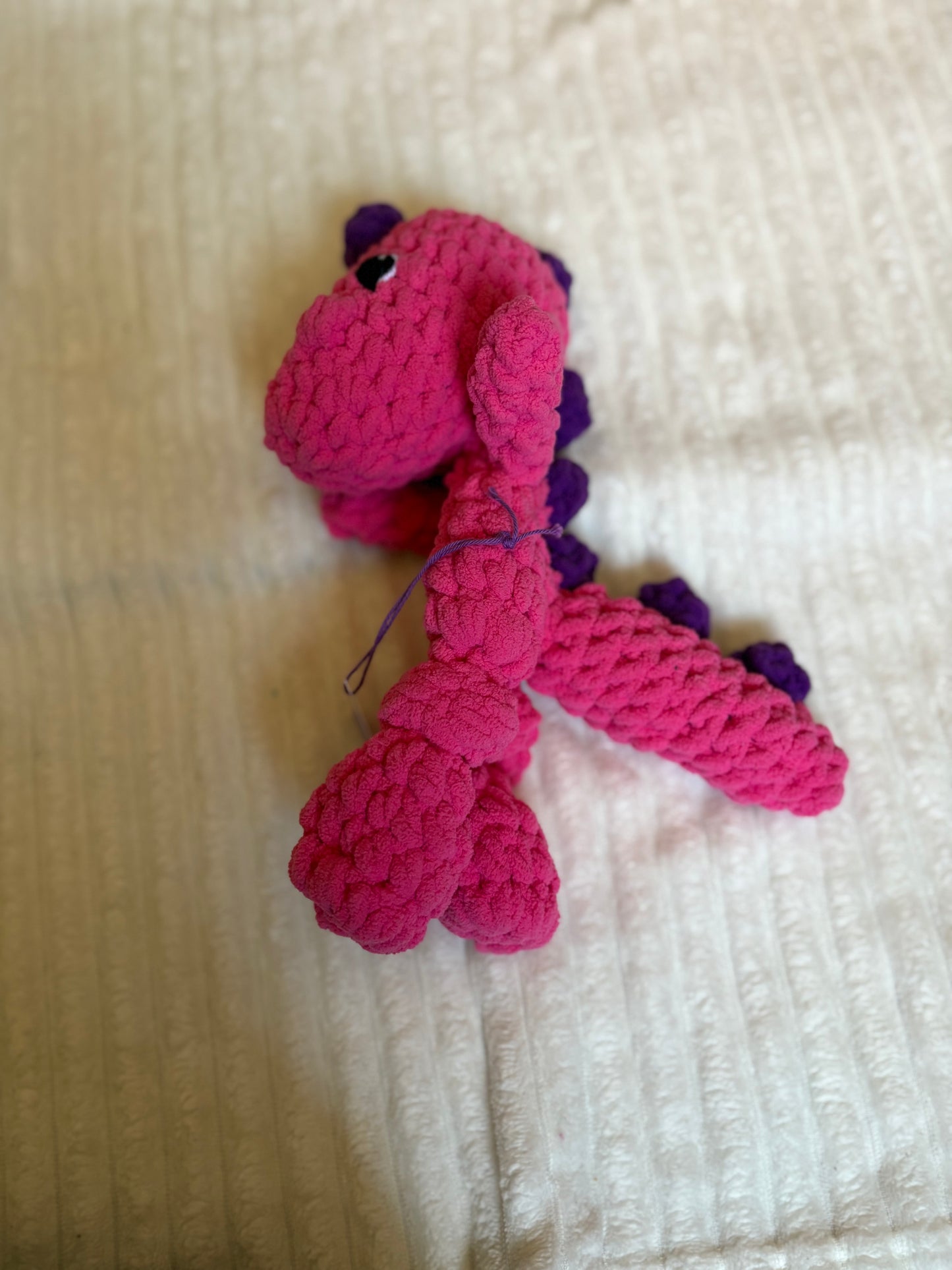 Mini Dino Lovey (pink)