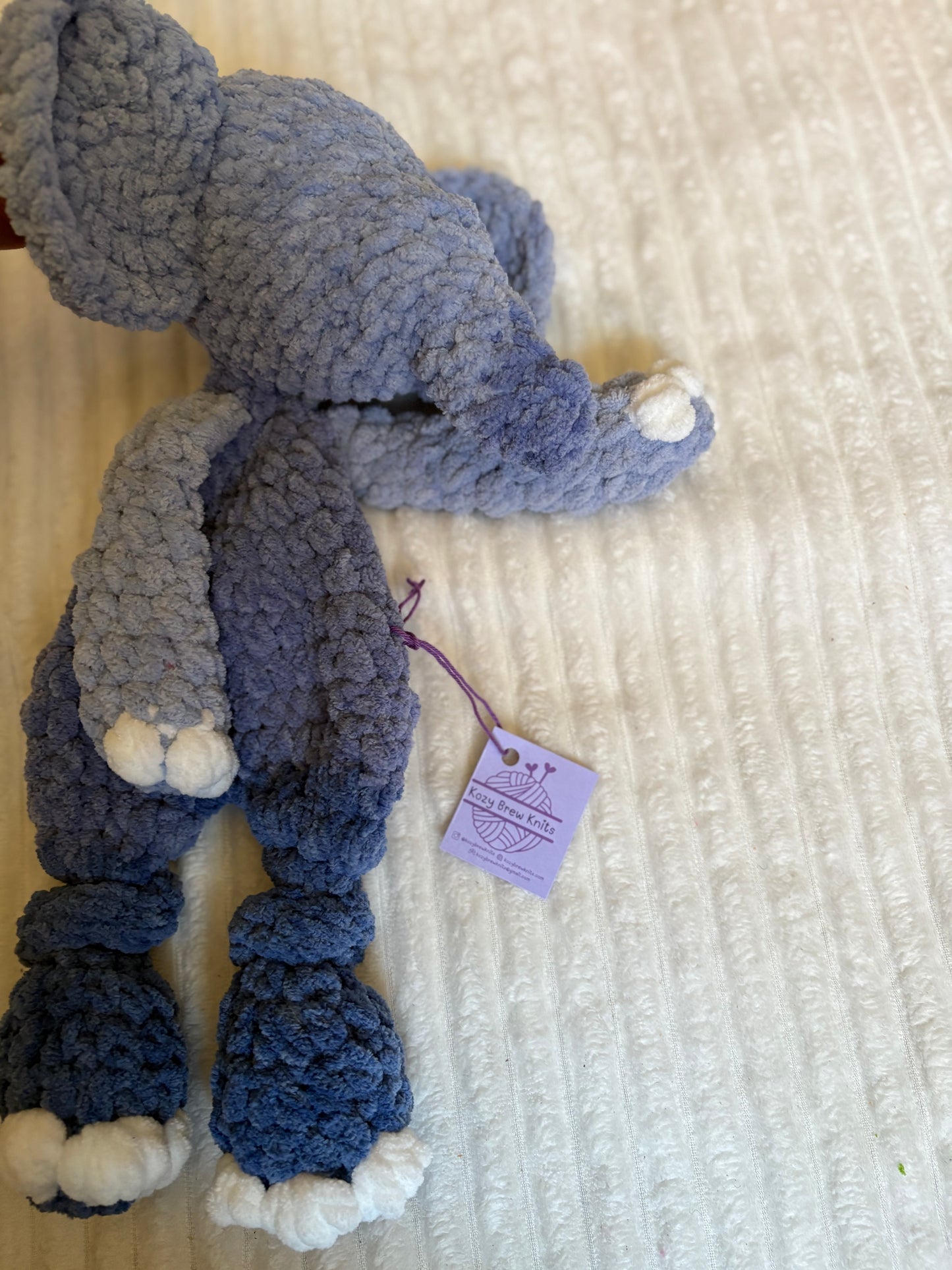 Elephant Lovey (blue ombré)