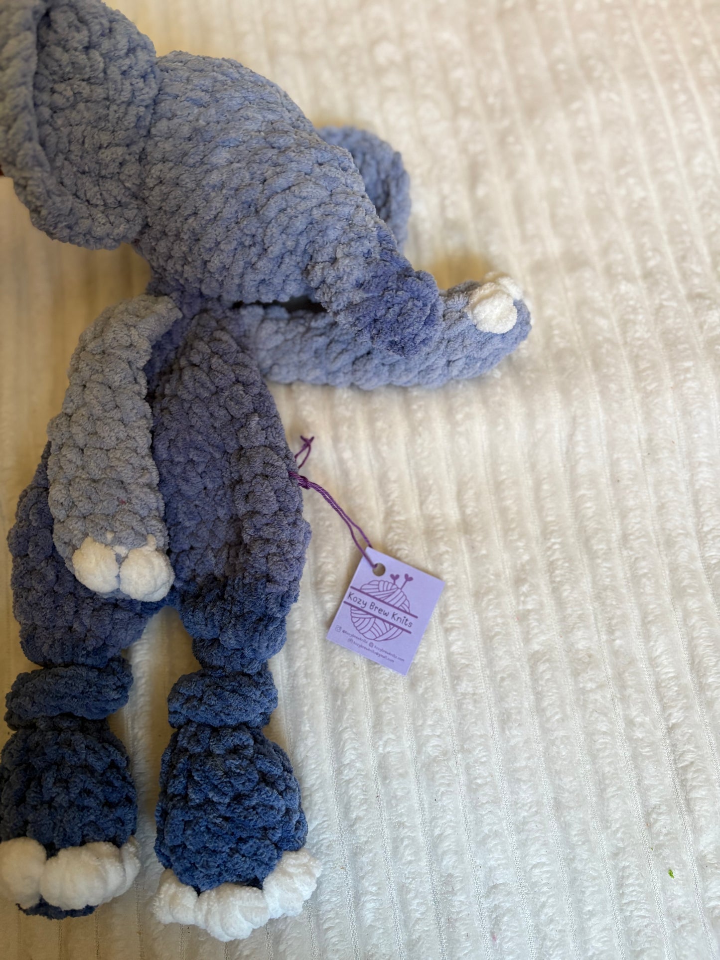 Elephant Lovey (blue ombré)