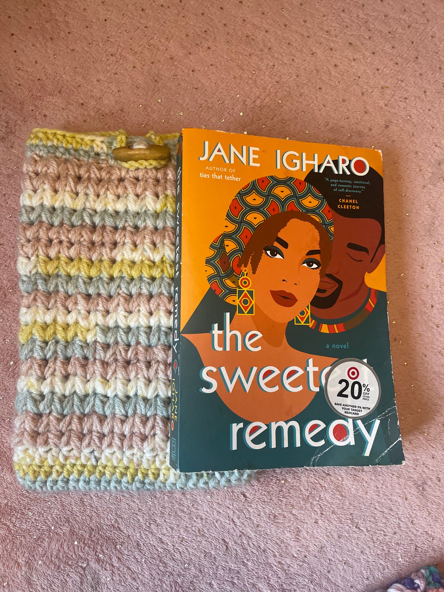 Large Crocheted Book Sleeve