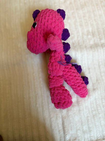 Mini Dino Lovey (pink)