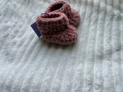 Baby Booties (0-3 months)(Poppy)
