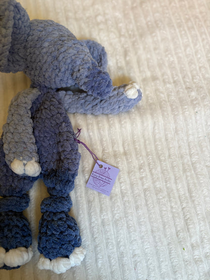 Elephant Lovey (blue ombré)