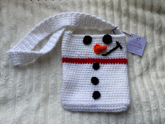 Crochet Snowman Bag