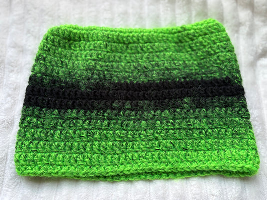 Cat Ear Beanie (Green & Black)