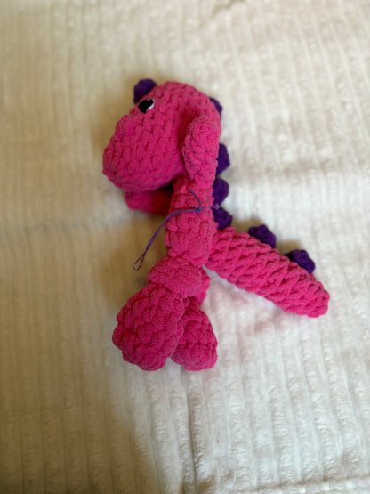 Mini Dino Lovey (pink)