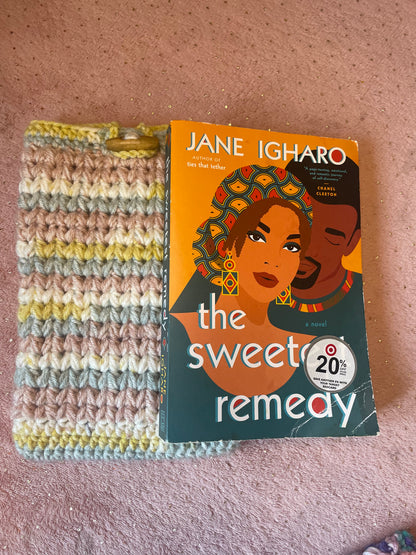 Large Crocheted Book Sleeve