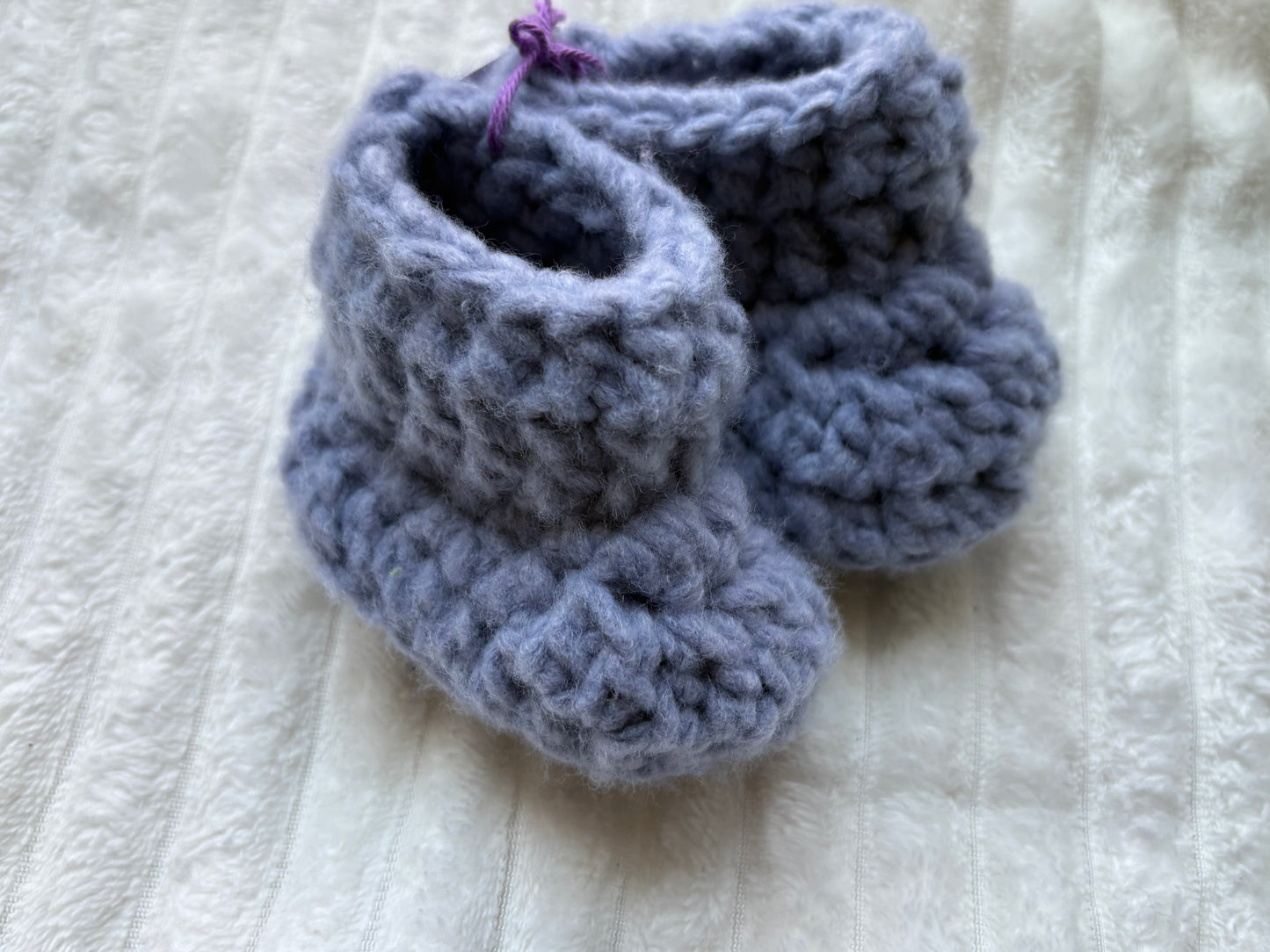 Baby Booties (0-3 months) (Juniper)