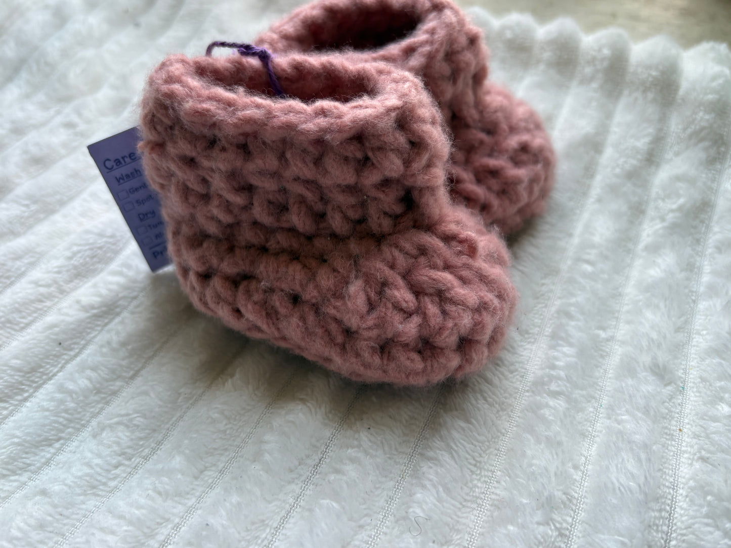 Baby Booties (0-3 months)(Poppy)