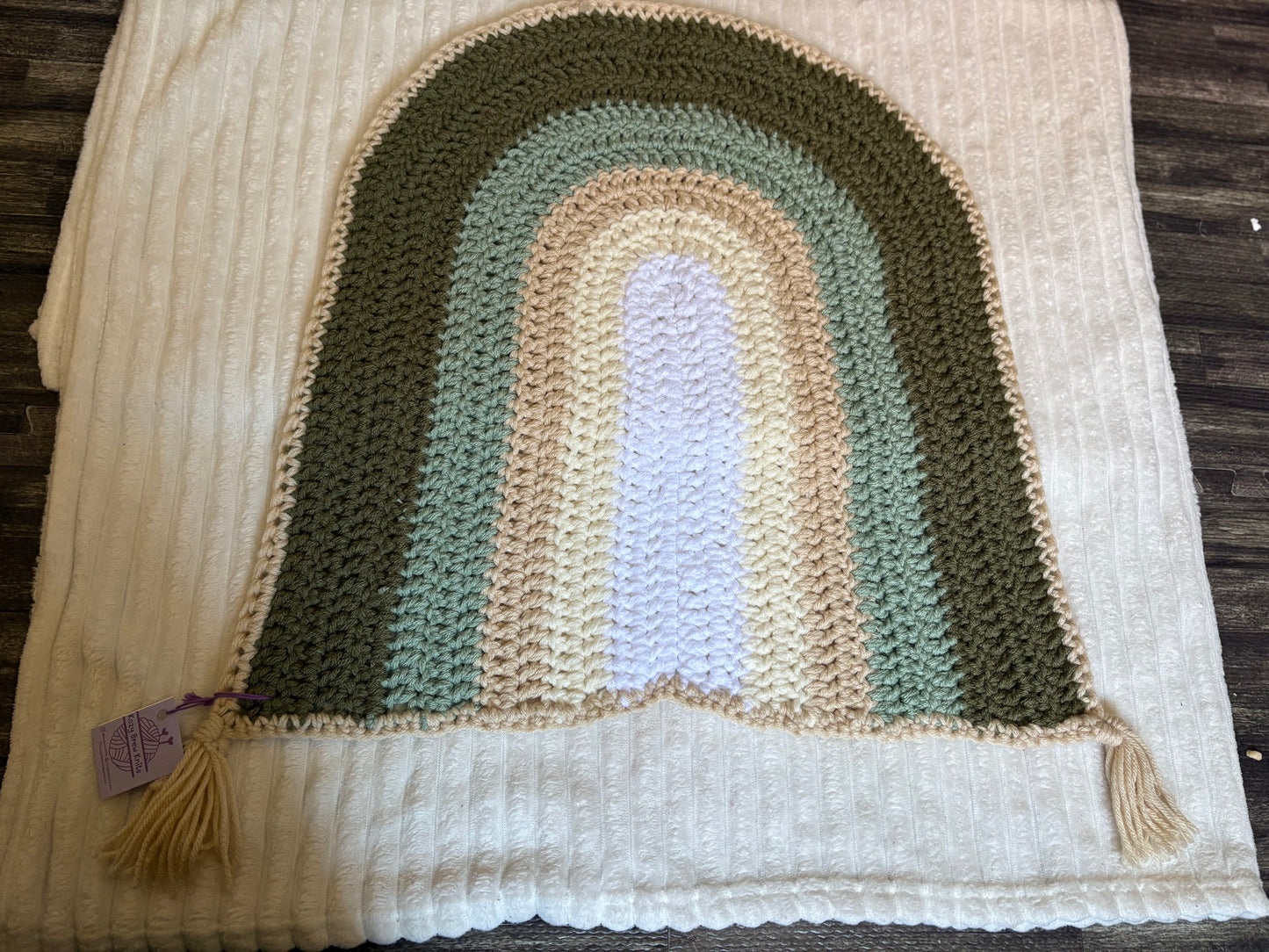 Green Rainbow Baby Lovey